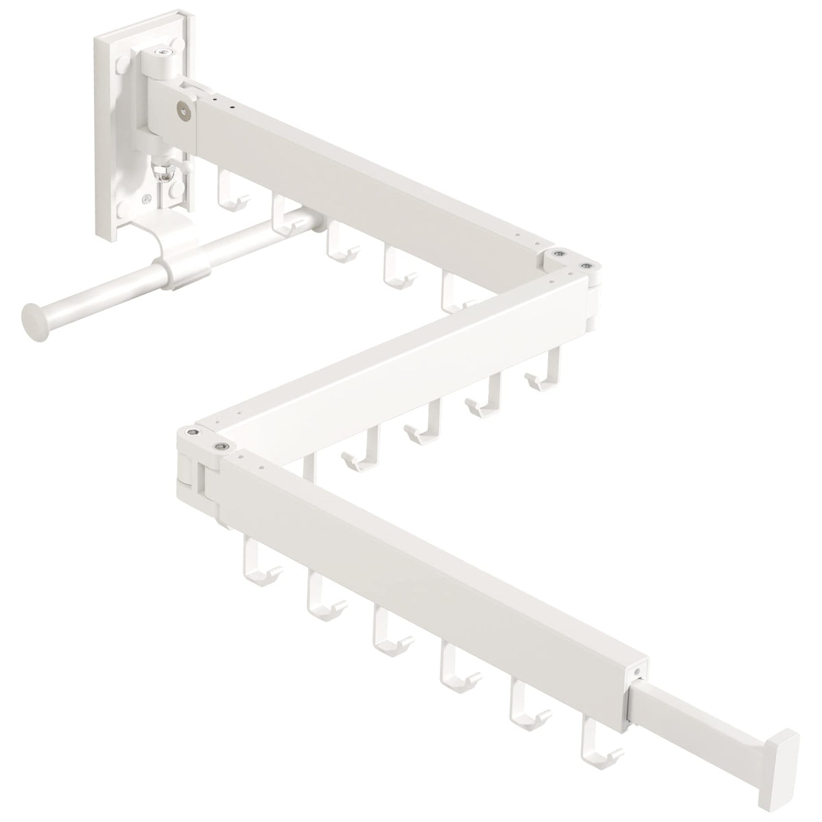 Clothes Drying Rack Wall Mounted,Drying Rack Clothing,Laundry Drying Rack Wall Mount,Collapsible Drying Racks for Laundry,Retractable,Foldable,Clothes Hanger Rack,Clothes Dryer Rack,White Color