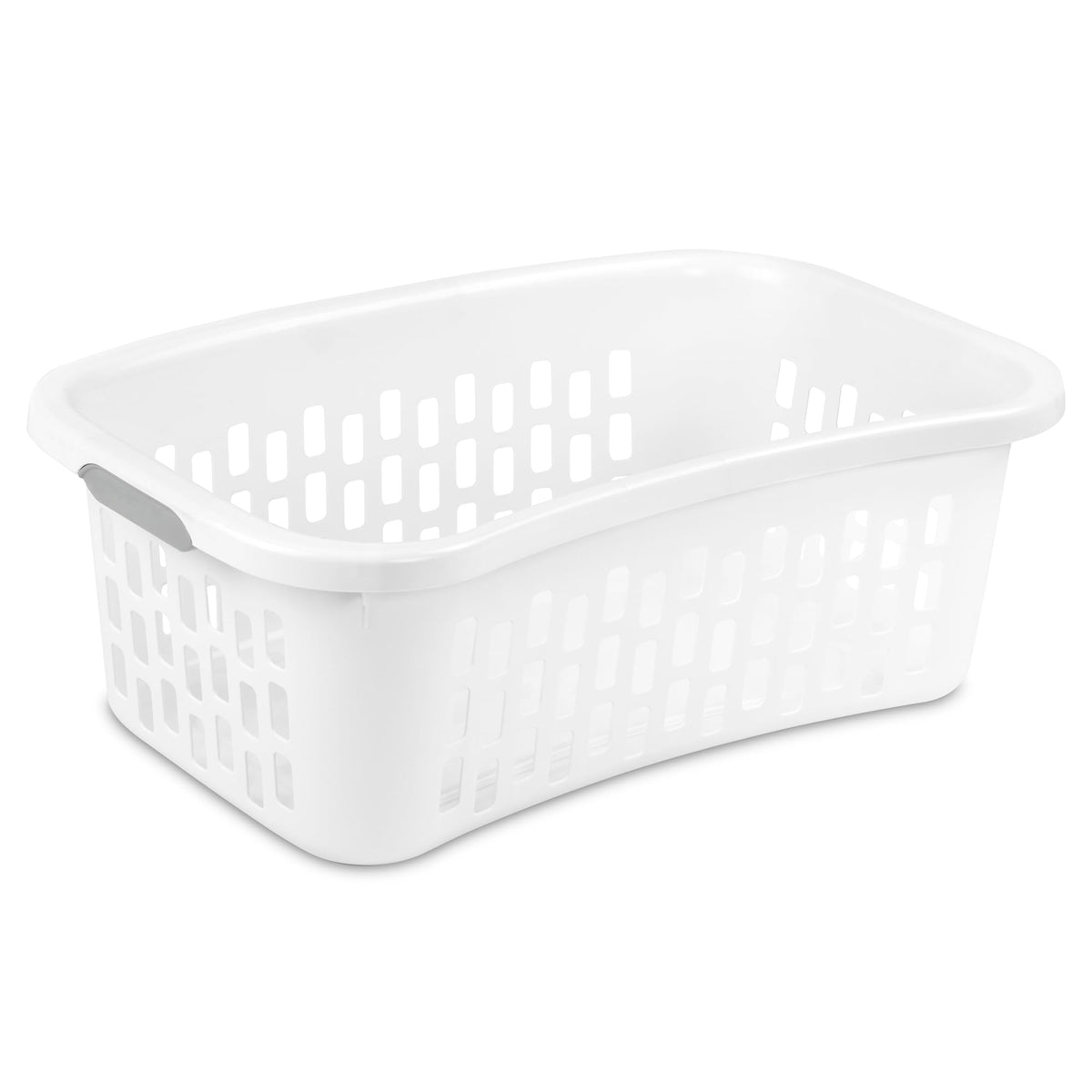Sterilite HipHold Laundry Basket, Plastic Rectangle Clothes Hamper, 6 Pack