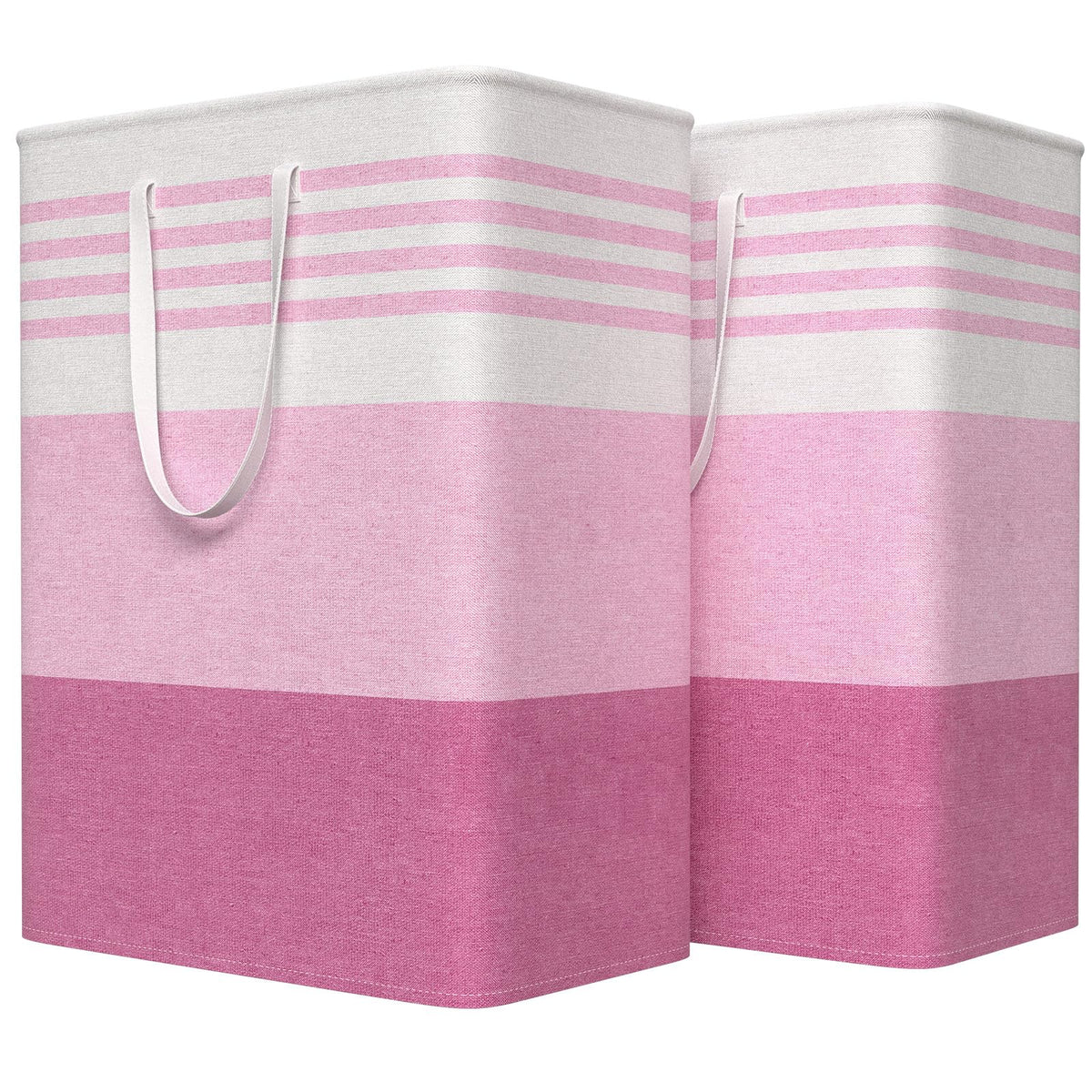 WOWBOX 2 Pack Laundry Baskets, Collapsible Dirty Clothes Laundry Hampers