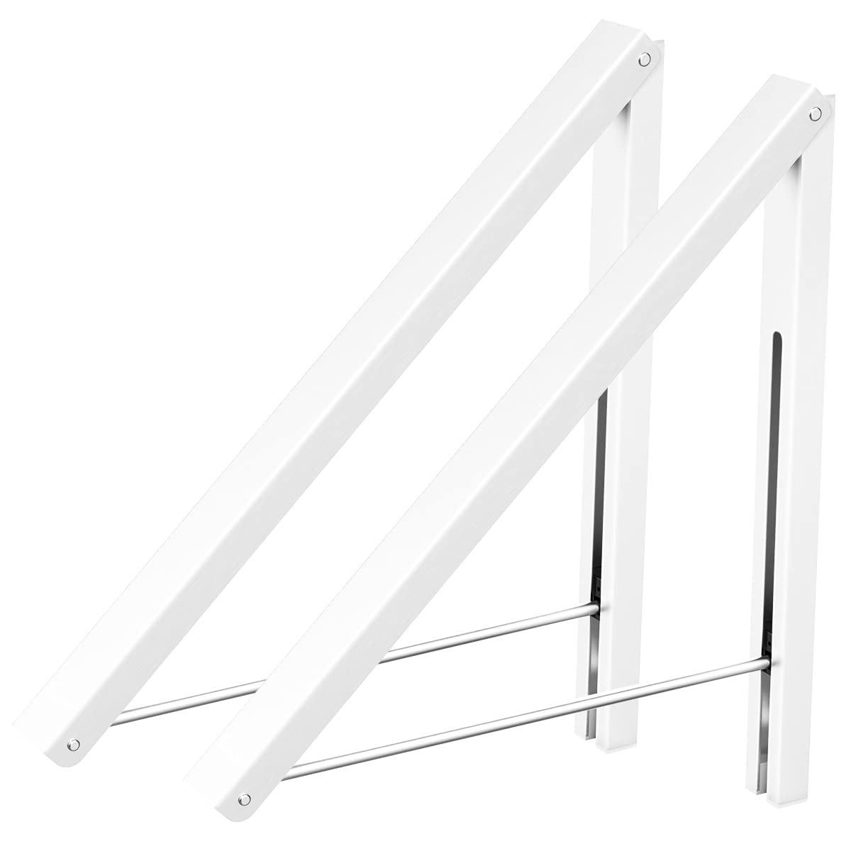 Drying Rack Wall Mounted Clothes Hanger Folding Wall Coat Racks Aluminum Home Storage Organiser Space Savers