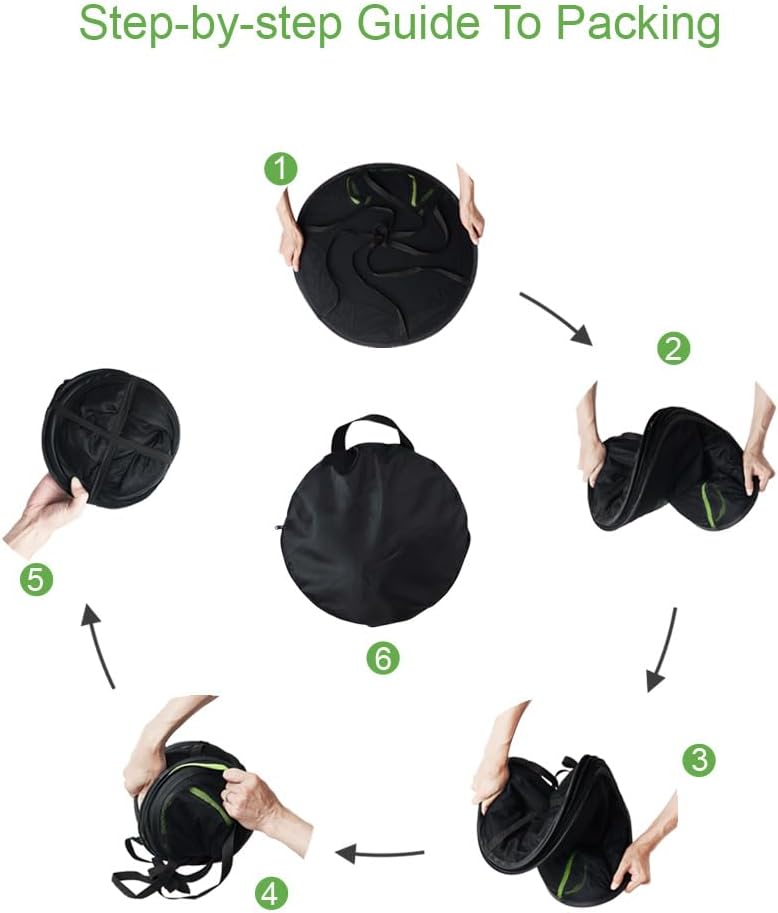 6 Layer Herb Drying Rack Foldable U-Shaped Double-Headed Zipper (23.62''W)