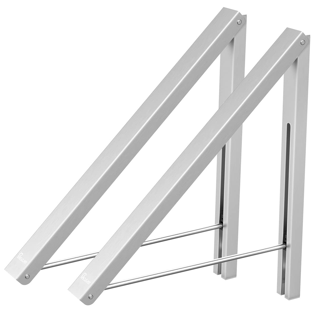 Drying Rack Wall Mounted Clothes Hanger Folding Wall Coat Racks Aluminum Home Storage Organiser Space Savers