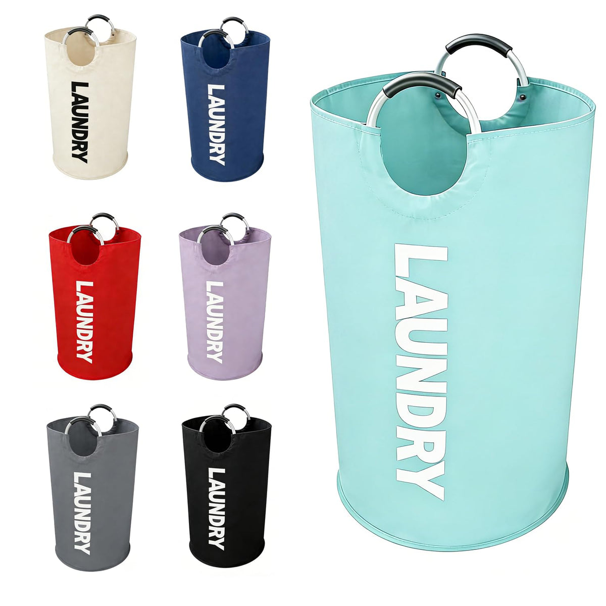 A Large 90 Liter Laundry, Navy Blue
