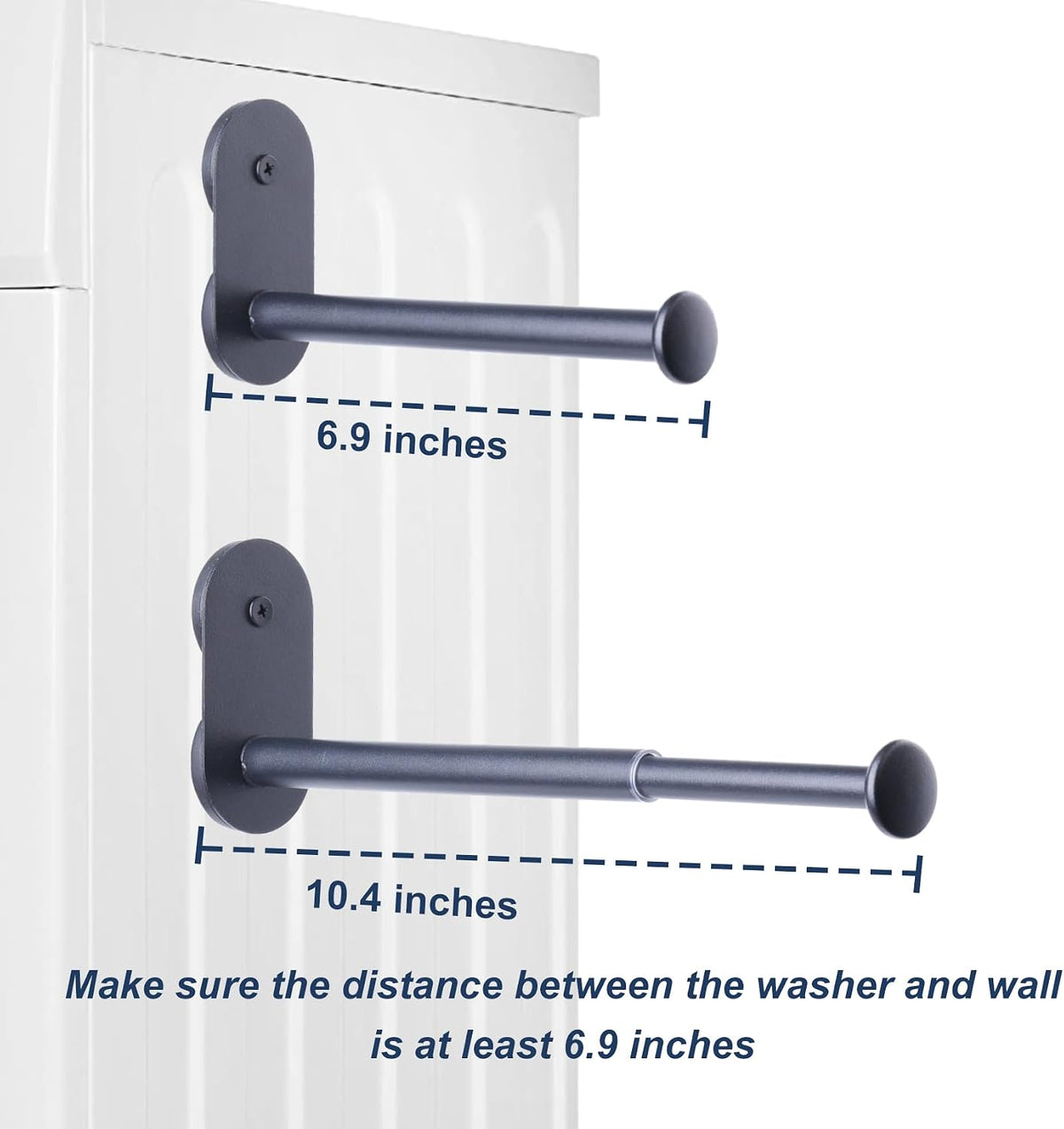 Extendable Magnetic Hanger Holder for Laundry Room, Storage Organizer 1Pack