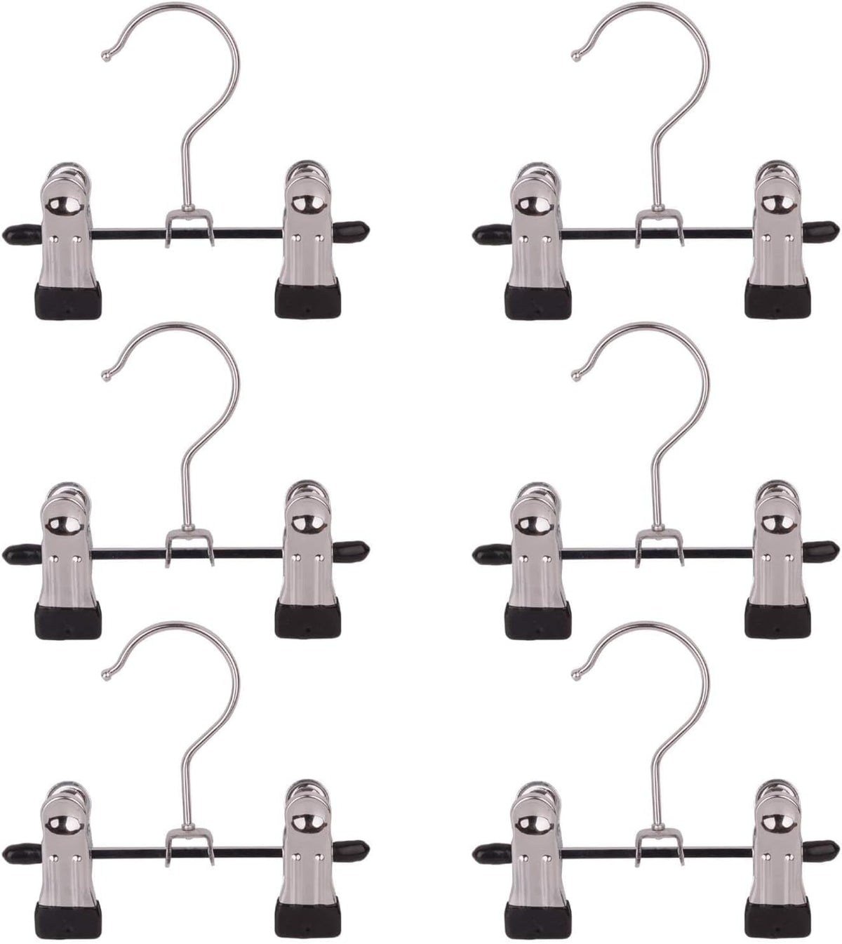 Adjustable Stainless Steel Shoe Rack Pants Folder Multi-Functional Portable Travel Laundry Washing Machine Rack Hooks Socks Clip Boot Hanger Set of 6 (6)
