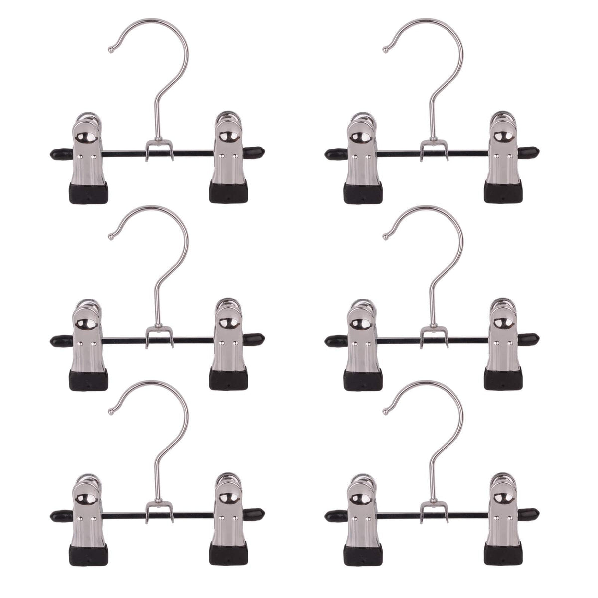 Adjustable Stainless Steel Shoe Rack Pants Folder Multi-Functional Portable Travel Laundry Washing Machine Rack Hooks Socks Clip Boot Hanger Set of 6 (6)
