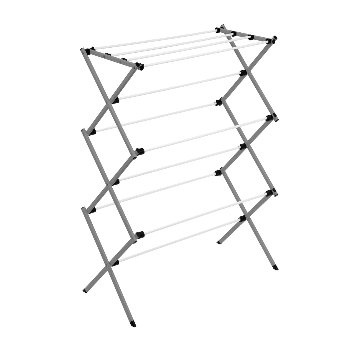 Honey-Can-Do 6-Tier Collapsible Steel Clothes Drying Rack, 24 ft, White