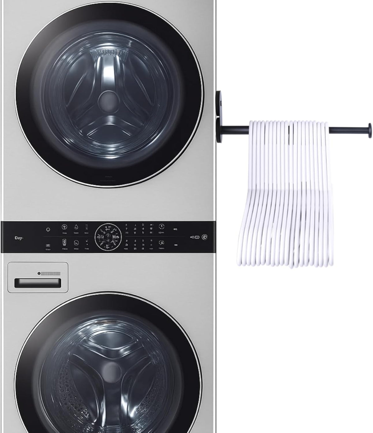 Extendable Magnetic Hanger Holder for Laundry Room, Storage Organizer 1Pack