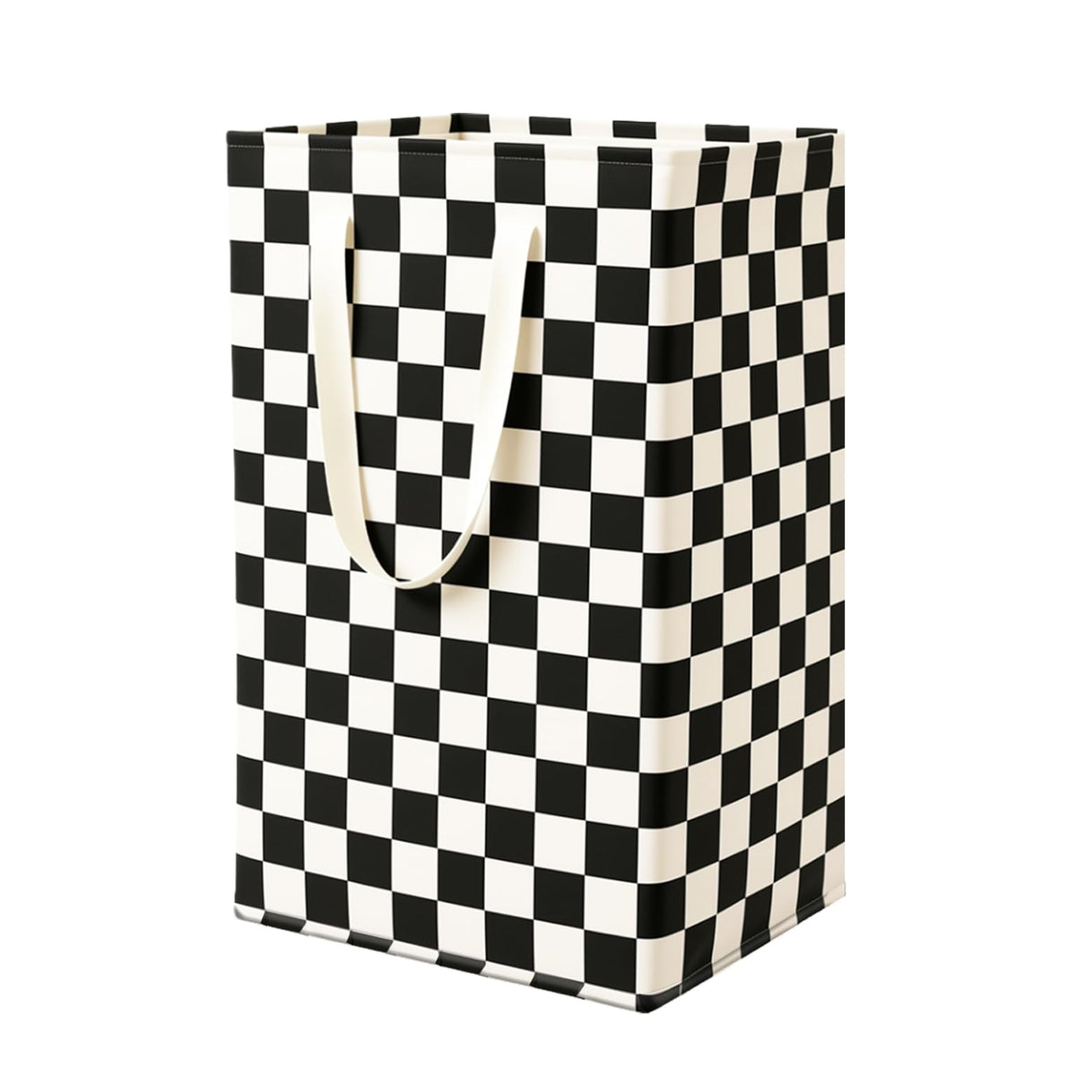 80L Waterproof Laundry Hamper in Family Leather Handle Laundry Basket in Dormitory Collapsible Laundry Bag in Nursery (91-Satisfied laundry hampers)