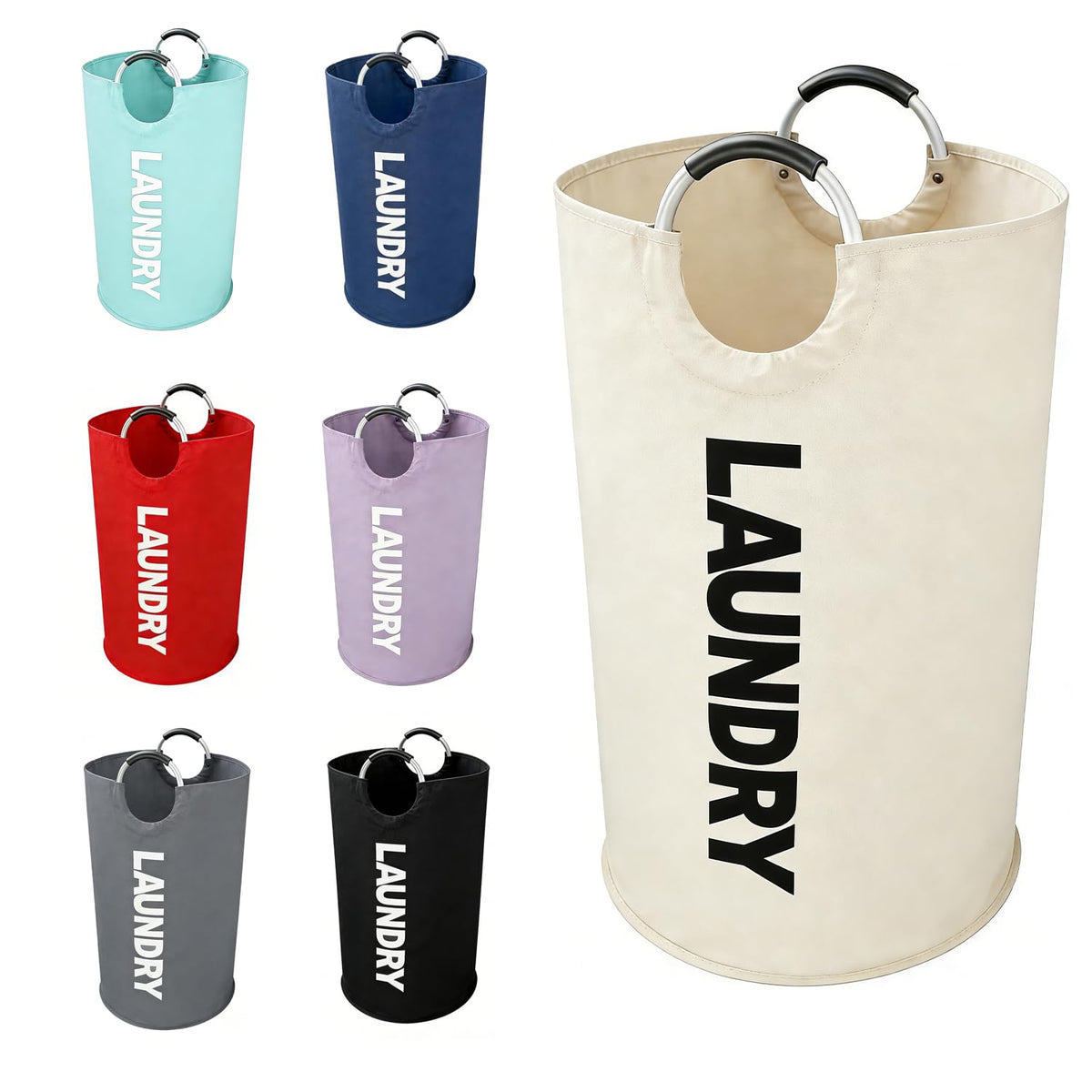 A Large 90 Liter Laundry, Navy Blue