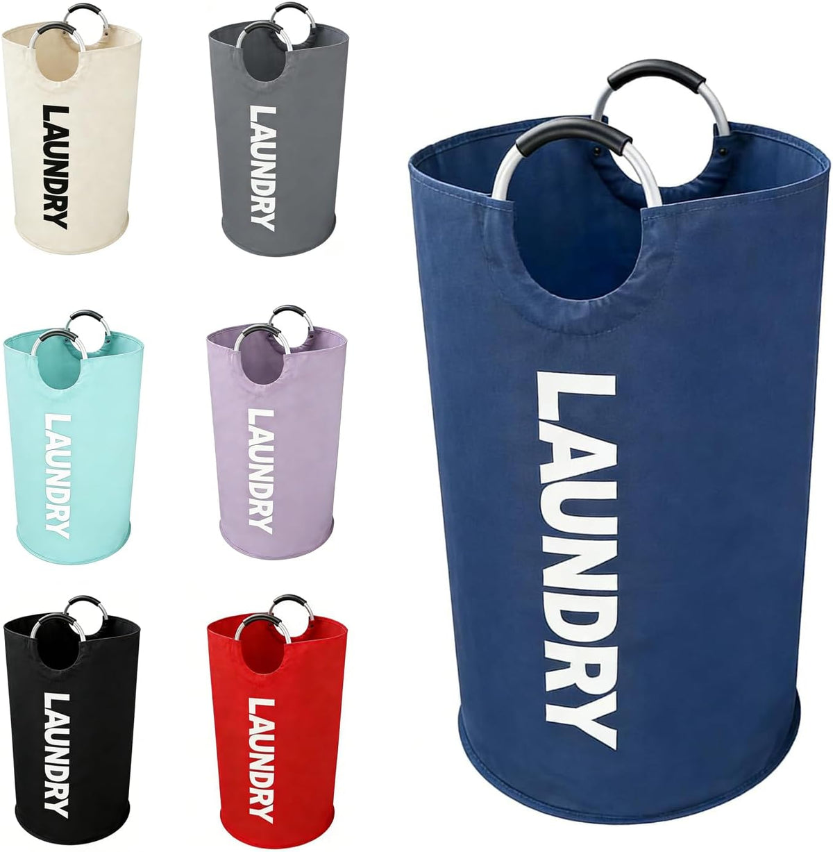 A Large 90 Liter Laundry, Navy Blue