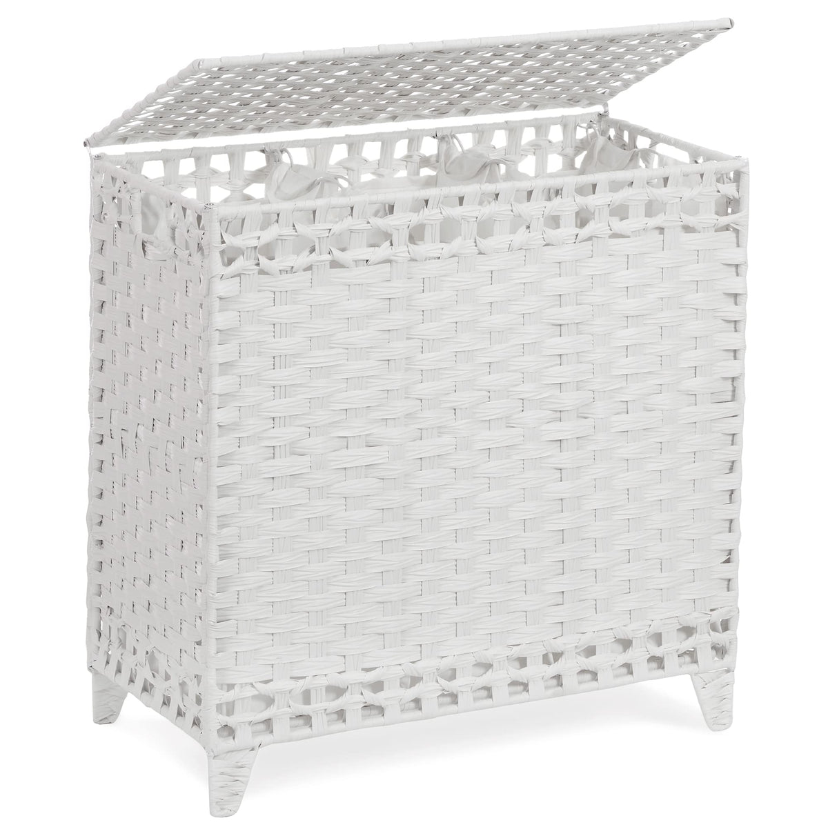 Laundry Hamper with 4 Removable Liner Bags, 176L Laundry Sorter with Lid