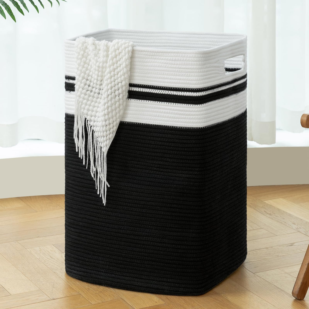 OIAHOMY Laundry Hamper Collapsible Laundry Basket Clothes Organizer Yellow
