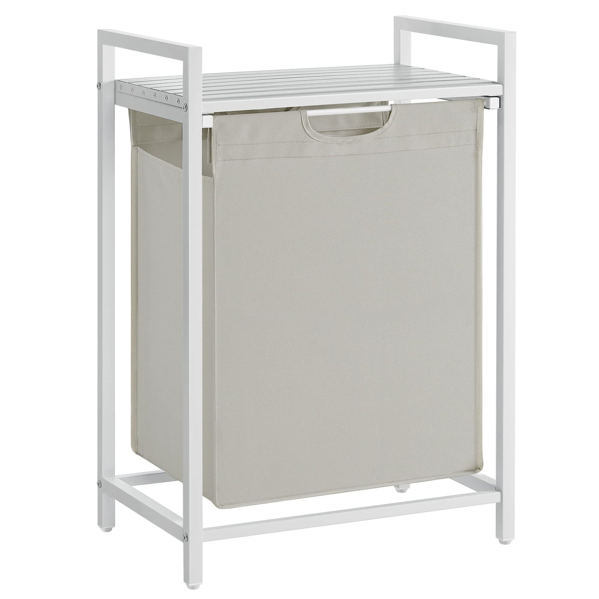 VASAGLE Laundry Hamper with Shelf, 2 Pull-Out Bags, 2 x 12.1 Gallons (46 L)