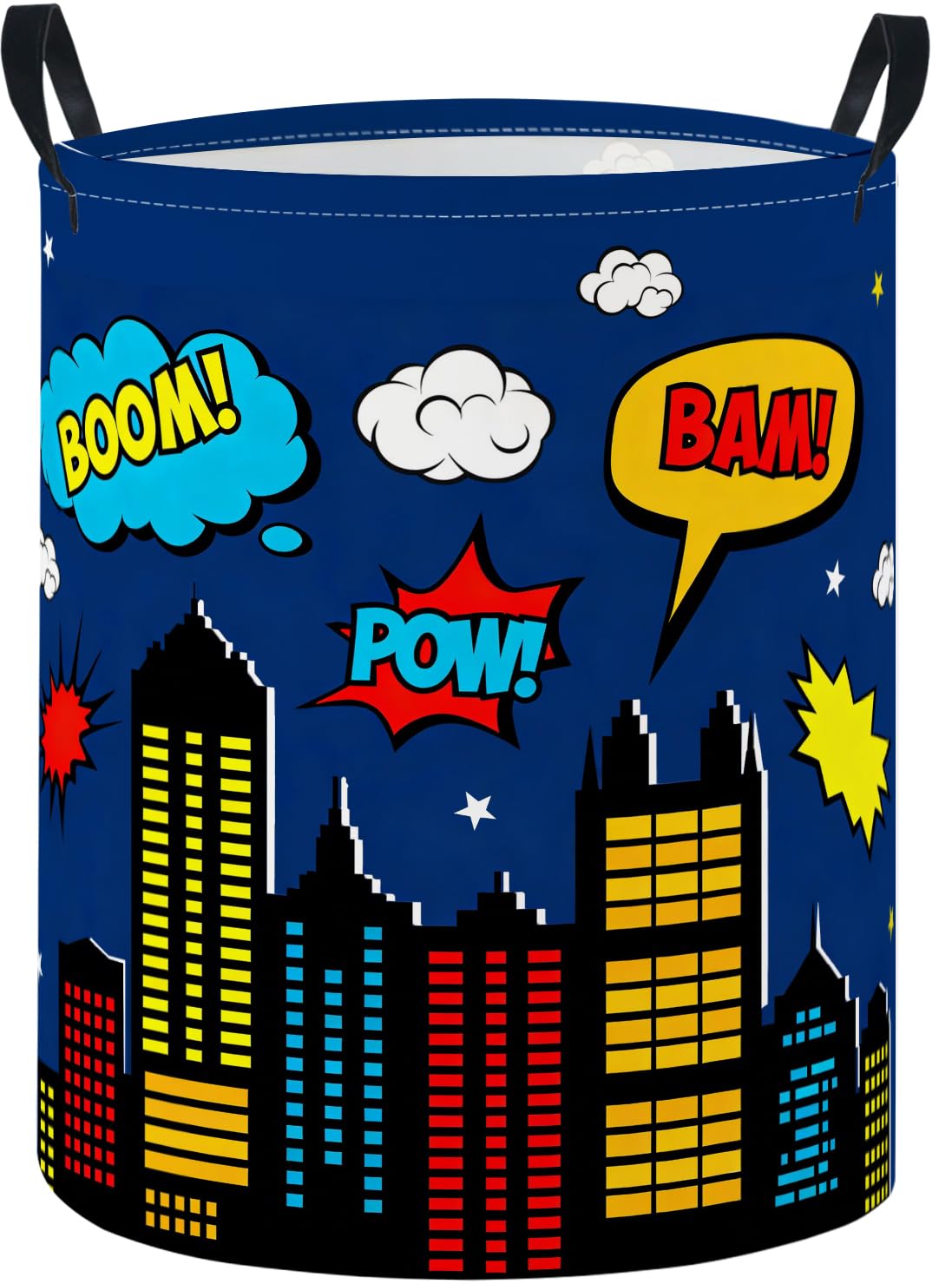Baby Laundry Basket Baby Nursery Hamper Kids Laundry Basket Toy Storage Bin for Boys Room Decor Gift Baskets for Bedroom Bathroom(Spider Web)