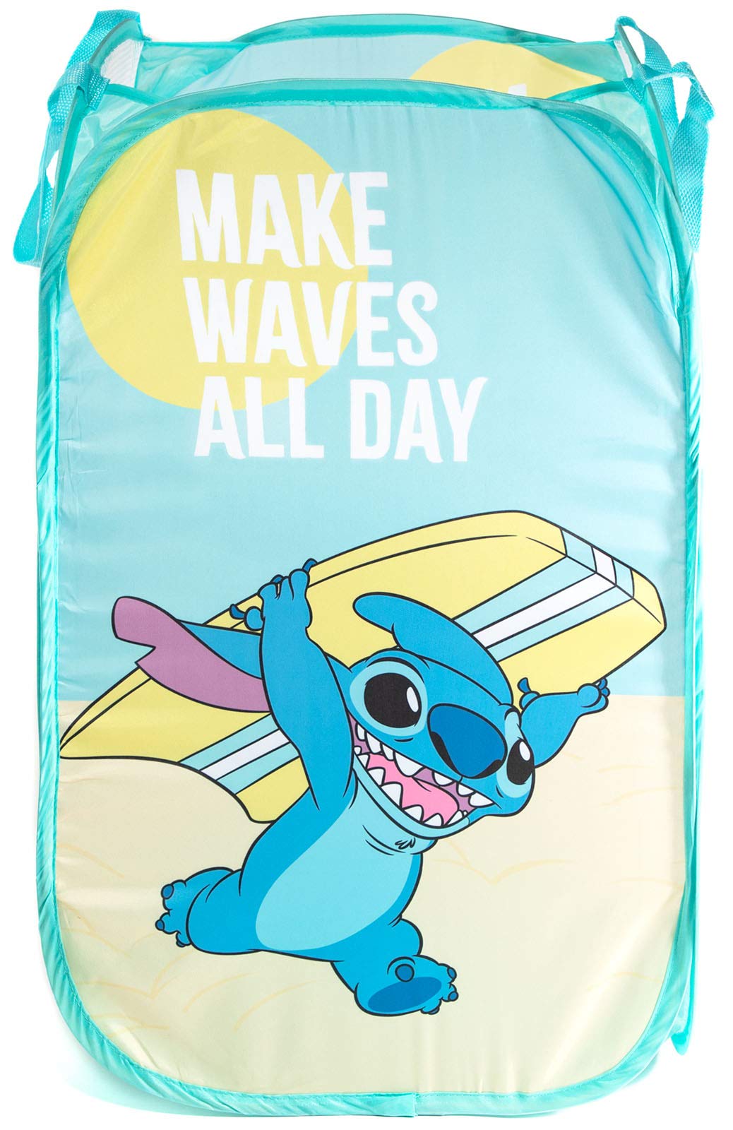 Bluey Pop Up Hamper - Bluey and Bingo Mesh Laundry Basket/Bag with Durable Handles - Storage for Clothes and Toys