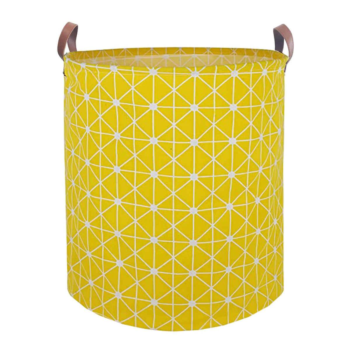 80L Waterproof Laundry Hamper in Family Leather Handle Laundry Basket in Dormitory Collapsible Laundry Bag in Nursery (91-Satisfied laundry hampers)