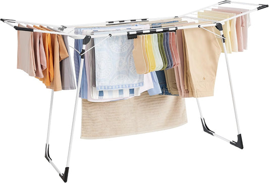 SONGMICS Clothes Drying Rack, Foldable, Heavy Duty, Space Saving