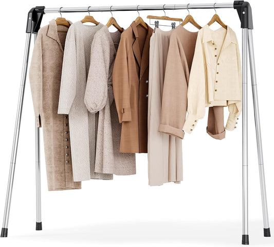 APEXCHASER Clothes Drying Rack Foldable, Portable Clothes Airer, 48" H