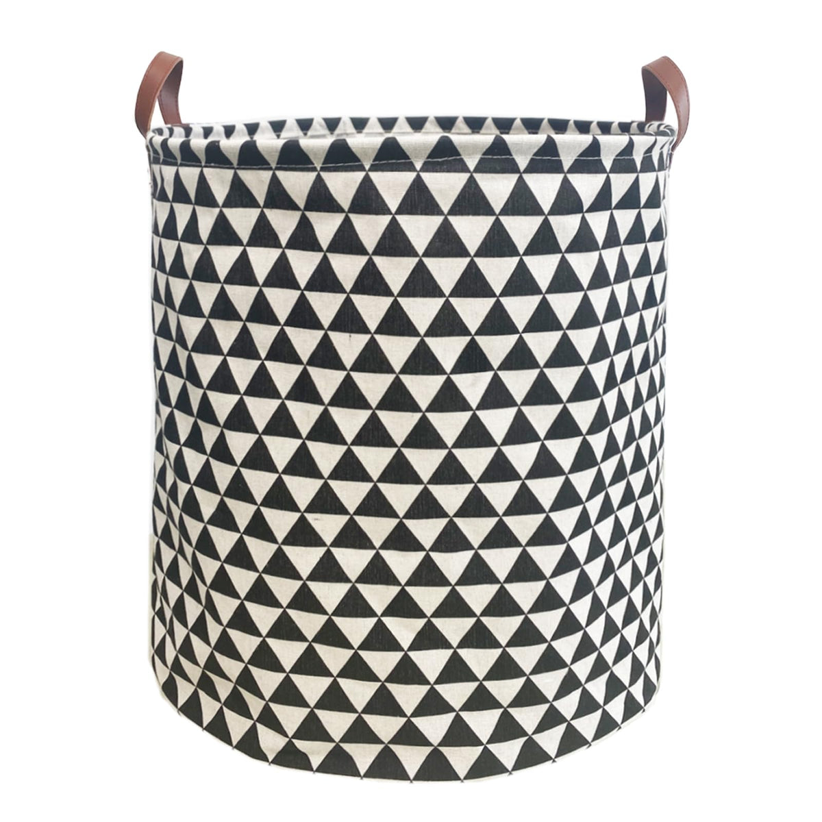 80L Waterproof Laundry Hamper in Family Leather Handle Laundry Basket in Dormitory Collapsible Laundry Bag in Nursery (91-Satisfied laundry hampers)