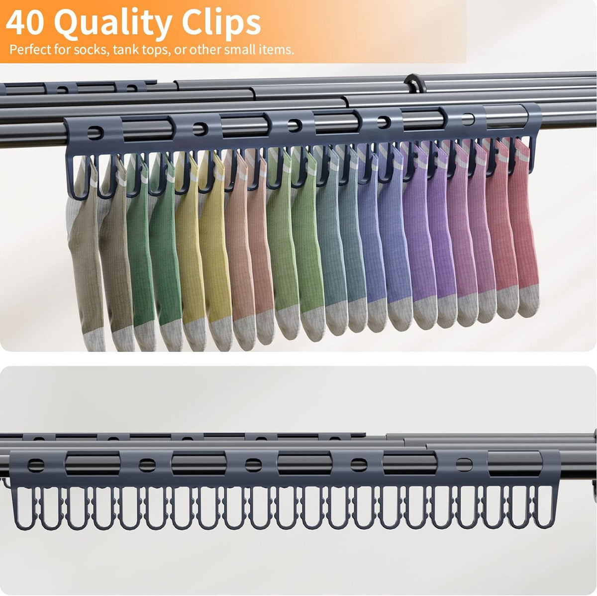 Clothes Drying Rack Foldable Drying Rack Clothing Black-1pack
