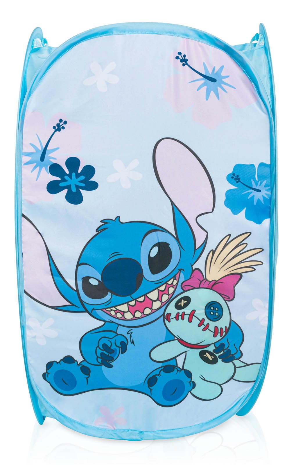 Bluey Pop Up Hamper - Bluey and Bingo Mesh Laundry Basket/Bag with Durable Handles - Storage for Clothes and Toys