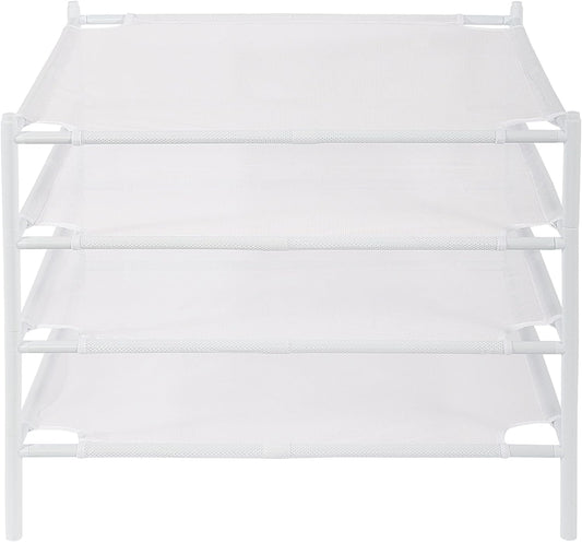 STO STO Sweater Drying Rack, 4-Pack Stackable Mesh Clothes Drying Rack, Laundry Drying Rack for Sweaters, Socks, Toys, White