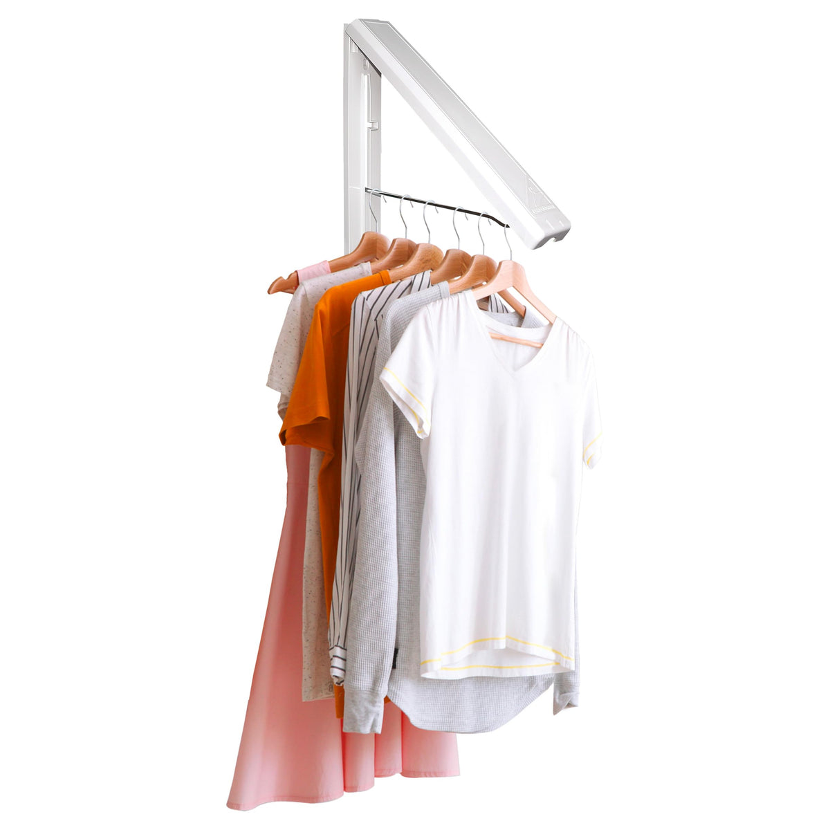 InstaHanger Wall Mounted Clothes Drying Rack - Collapsible, 60lb Capacity