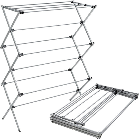 Honey-Can-Do Oversized Collapsible Clothes Drying Rack, 35", 50 lb, Grey