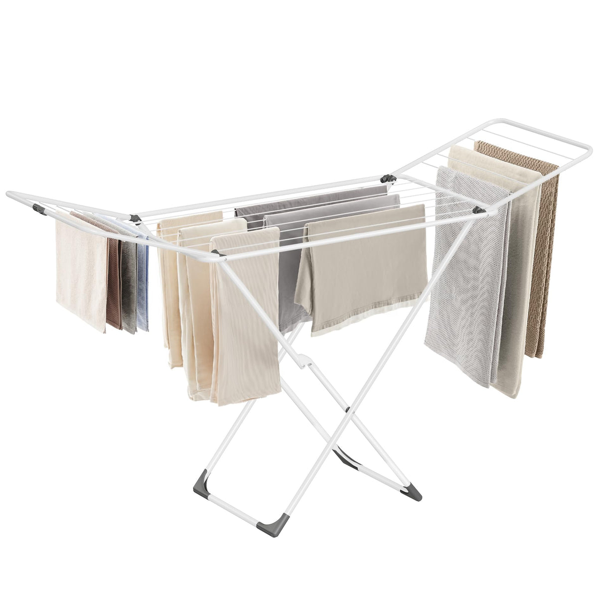SONGMICS Clothes Drying Rack, Foldable, Heavy Duty, Space Saving