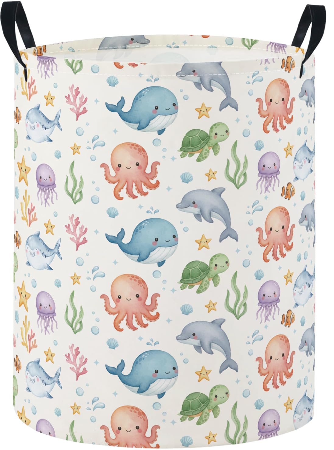 Baby Laundry Basket Baby Nursery Hamper Kids Laundry Basket Toy Storage Bin for Boys Room Decor Gift Baskets for Bedroom Bathroom(Spider Web)