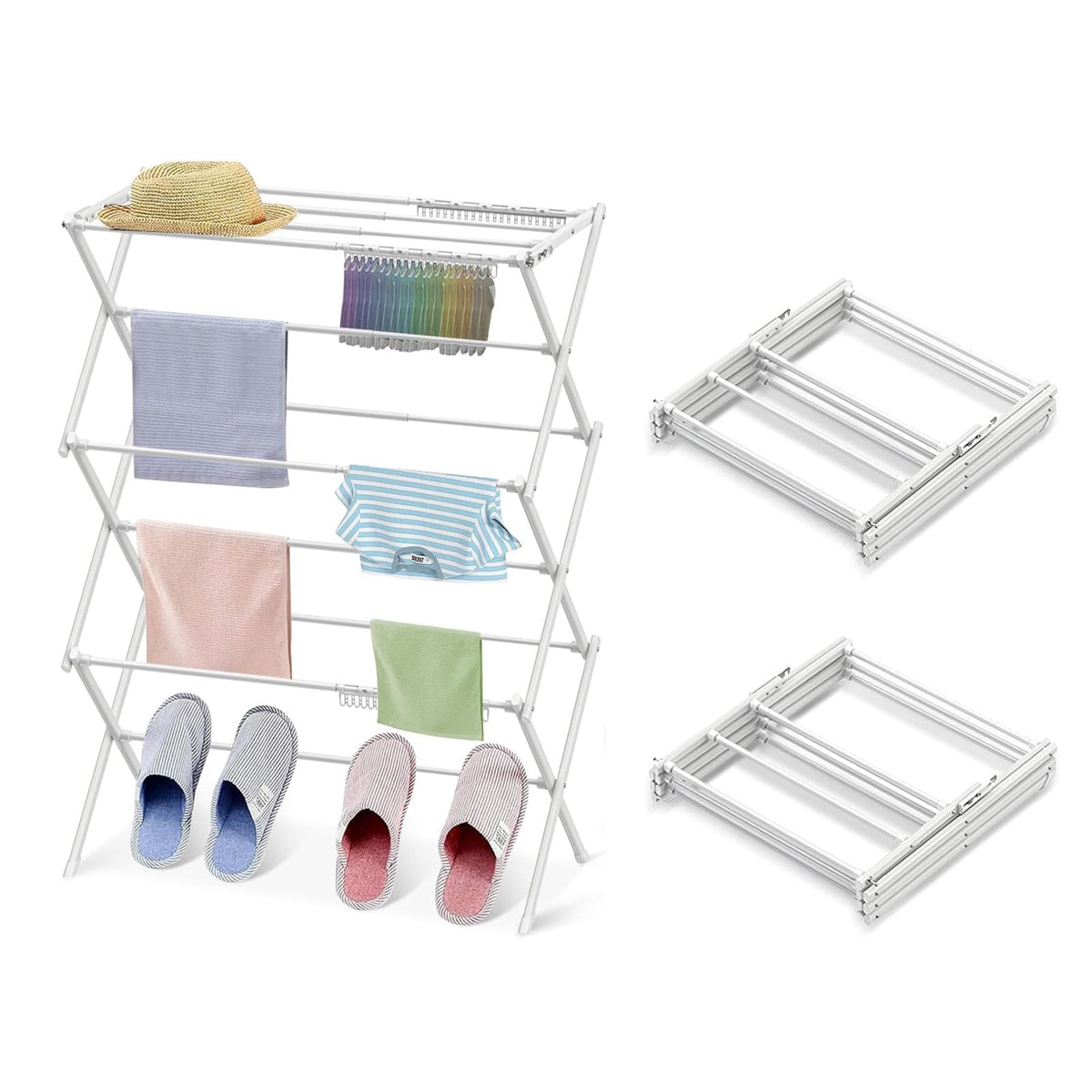 Clothes Drying Rack Foldable Drying Rack Clothing Black-1pack