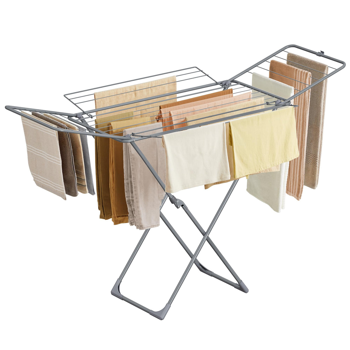 SONGMICS Clothes Drying Rack, Foldable, Heavy Duty, Space Saving