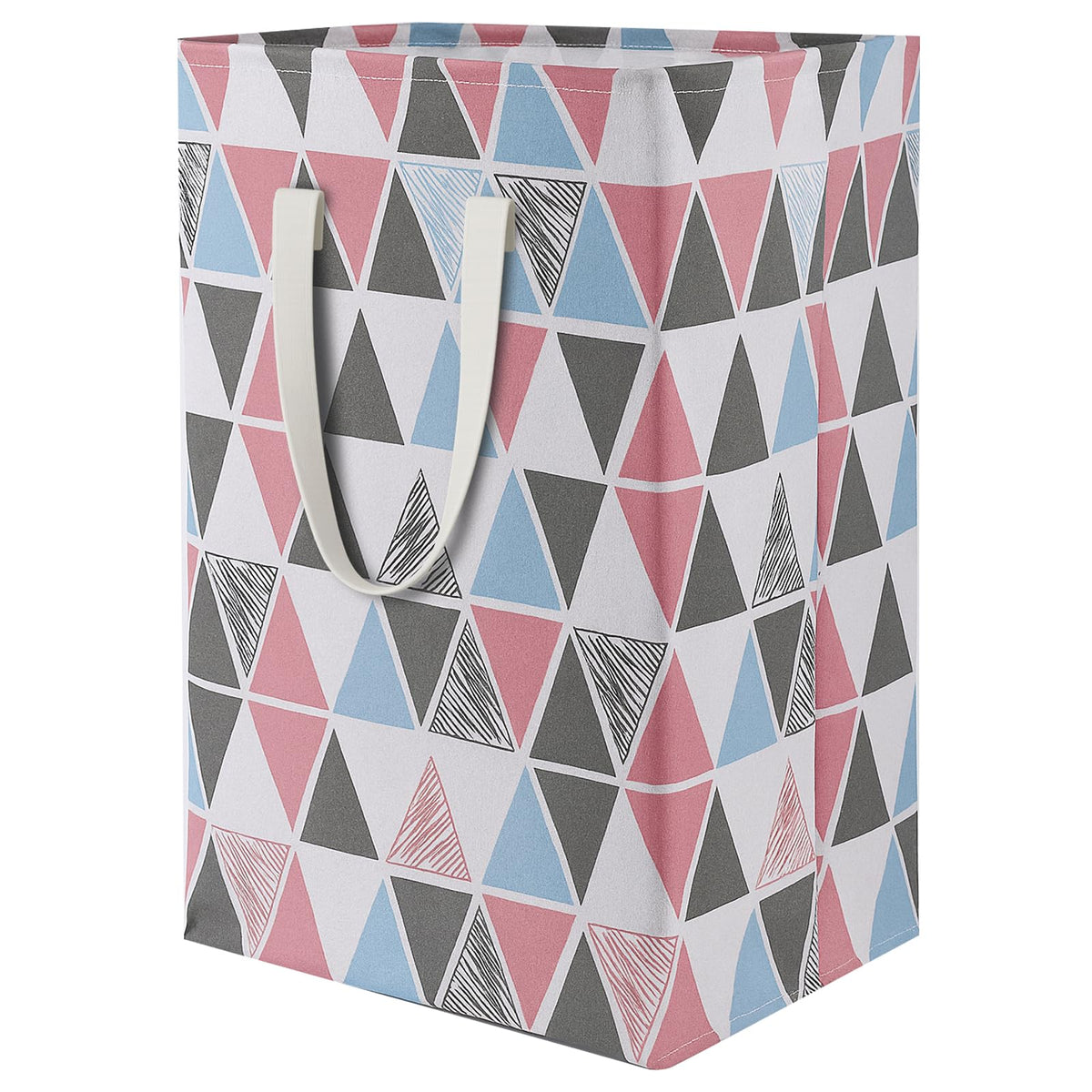 80L Waterproof Laundry Hamper in Family Leather Handle Laundry Basket in Dormitory Collapsible Laundry Bag in Nursery (91-Satisfied laundry hampers)