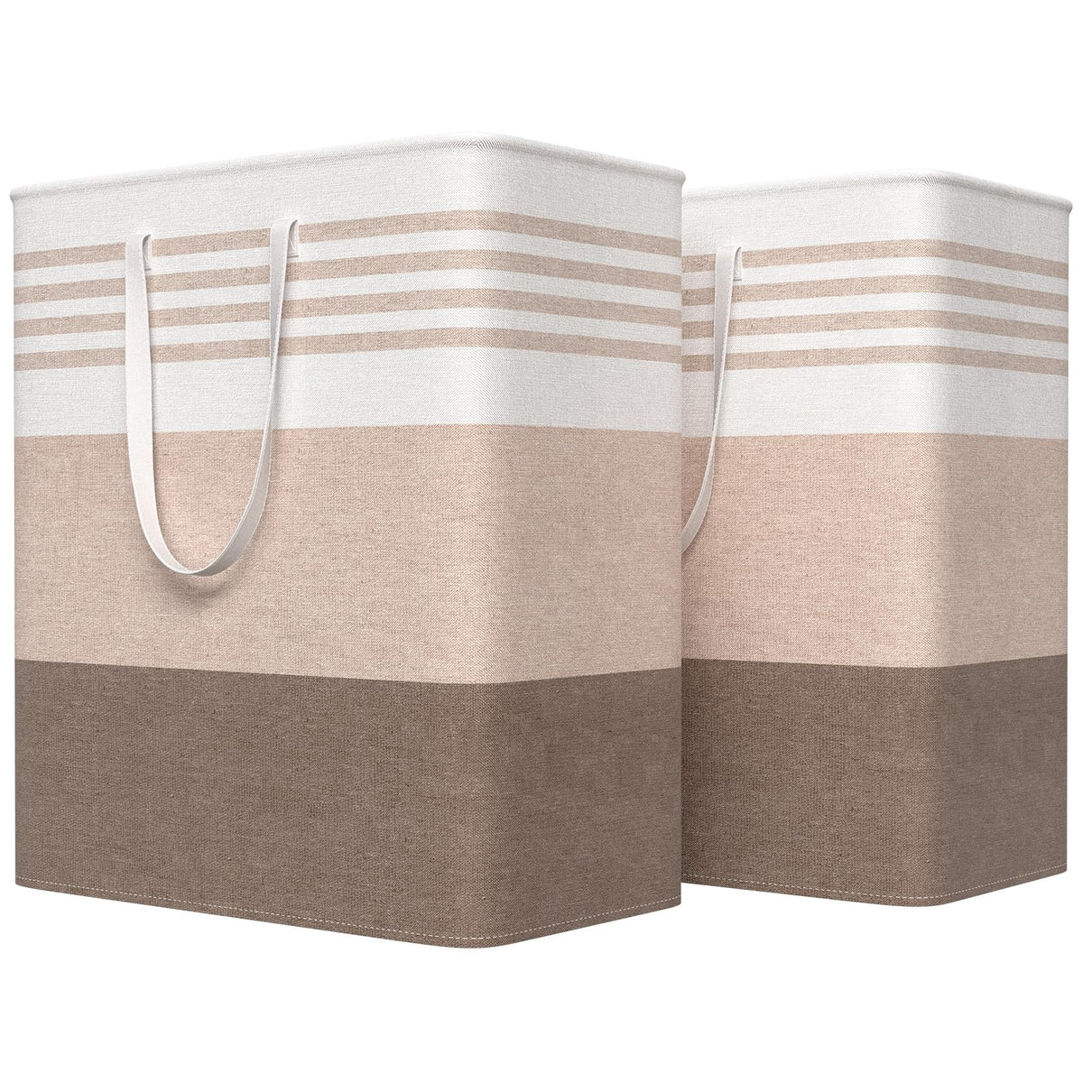 WOWBOX 2 Pack Laundry Baskets, Collapsible Dirty Clothes Laundry Hampers