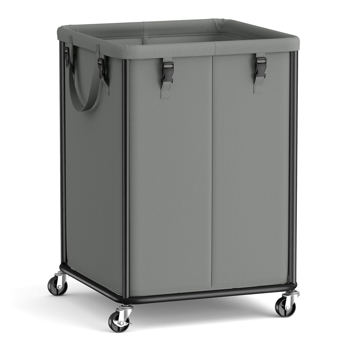 SONGMICS Laundry Basket with Wheels, Removable Liner Bag, 45 Gallon (170 L)