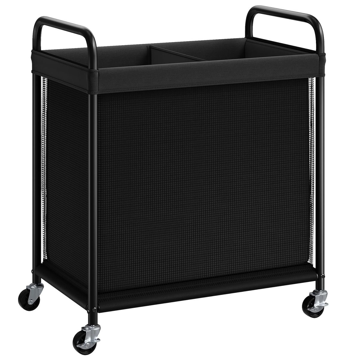 ELYKEN Laundry Hamper 3 Section, 120L Rolling Laundry Sorter with Wheels