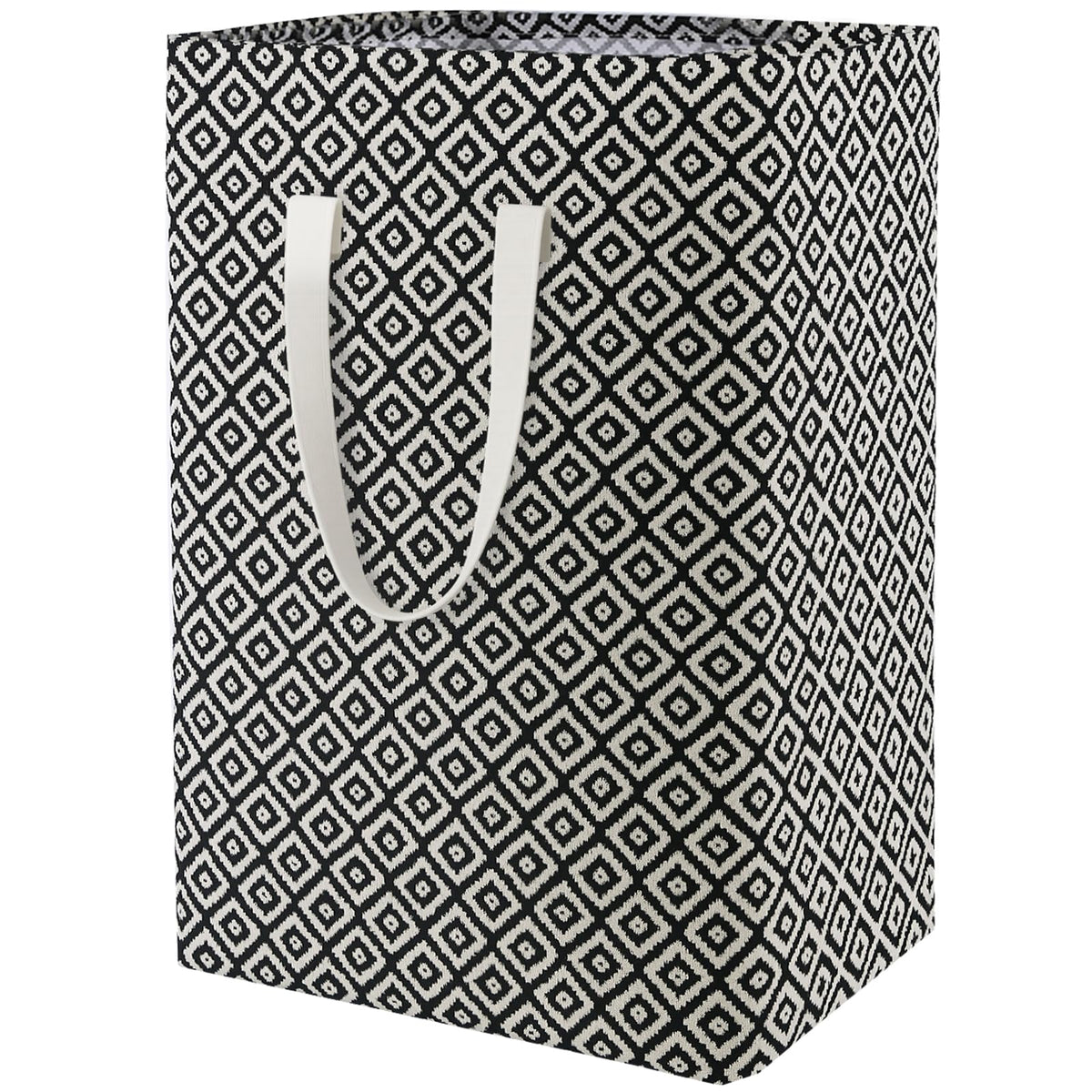 80L Waterproof Laundry Hamper in Family Leather Handle Laundry Basket in Dormitory Collapsible Laundry Bag in Nursery (91-Satisfied laundry hampers)