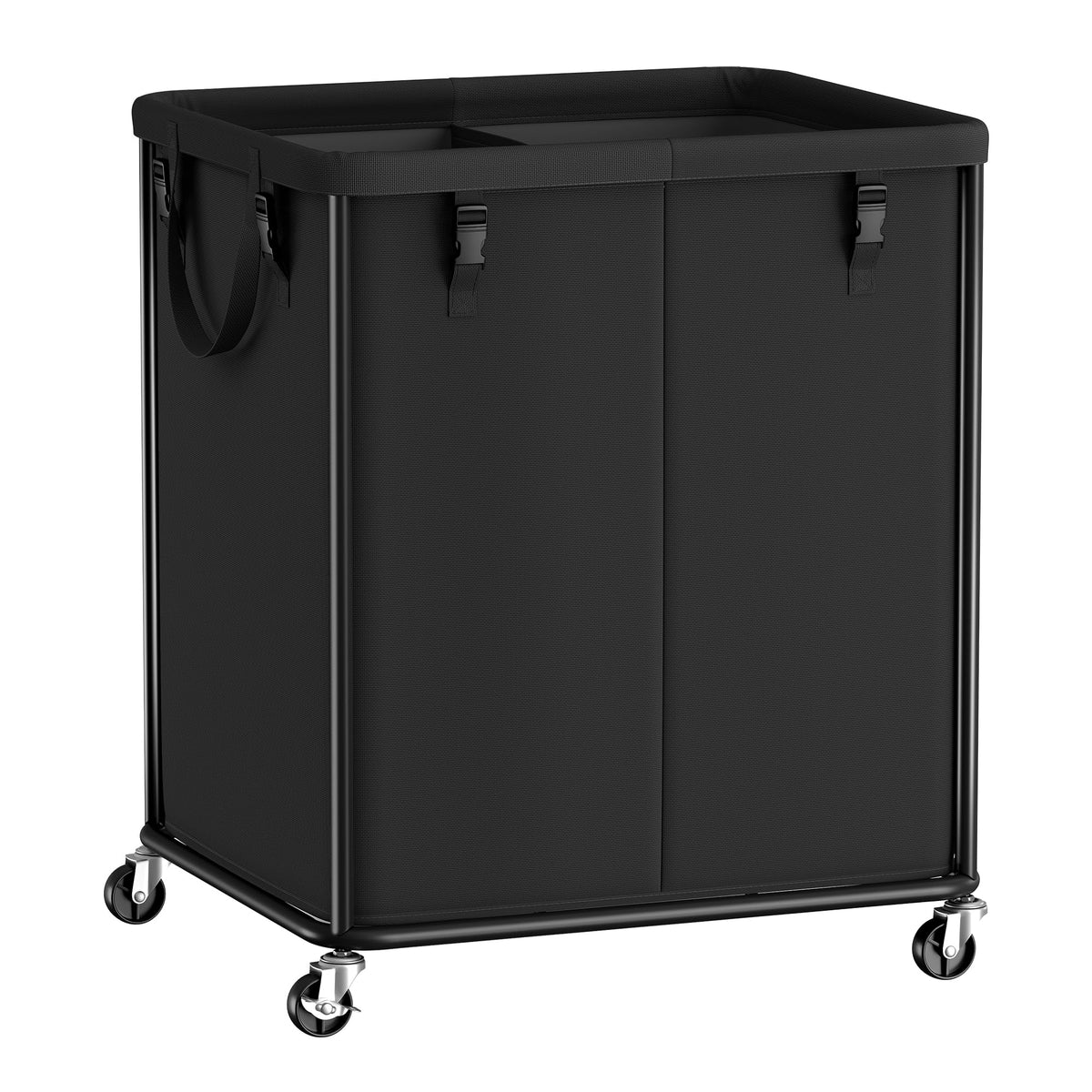 SONGMICS Laundry Basket with Wheels, Removable Liner Bag, 45 Gallon (170 L)