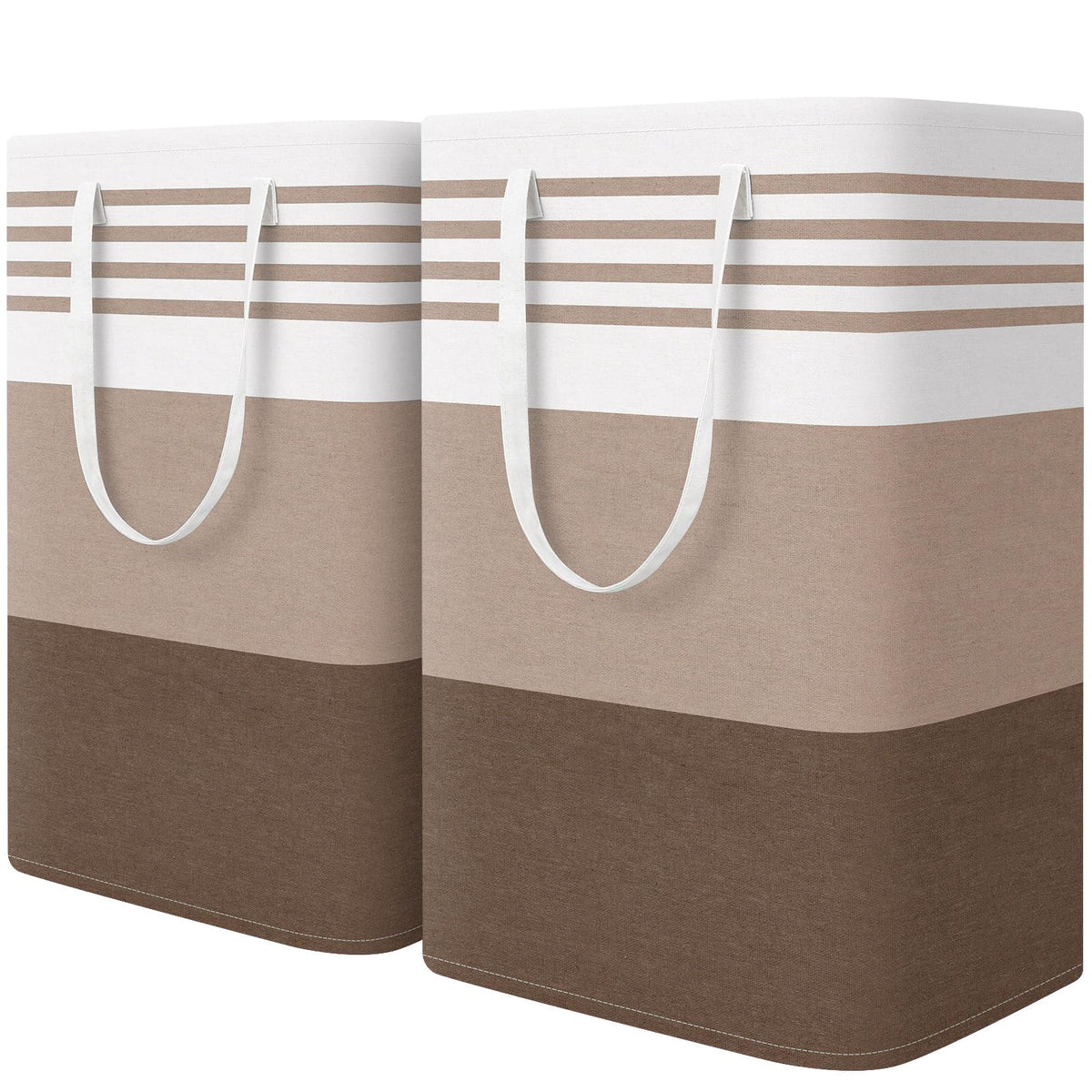 WOWBOX 2 Pack Laundry Baskets, Collapsible Dirty Clothes Laundry Hampers