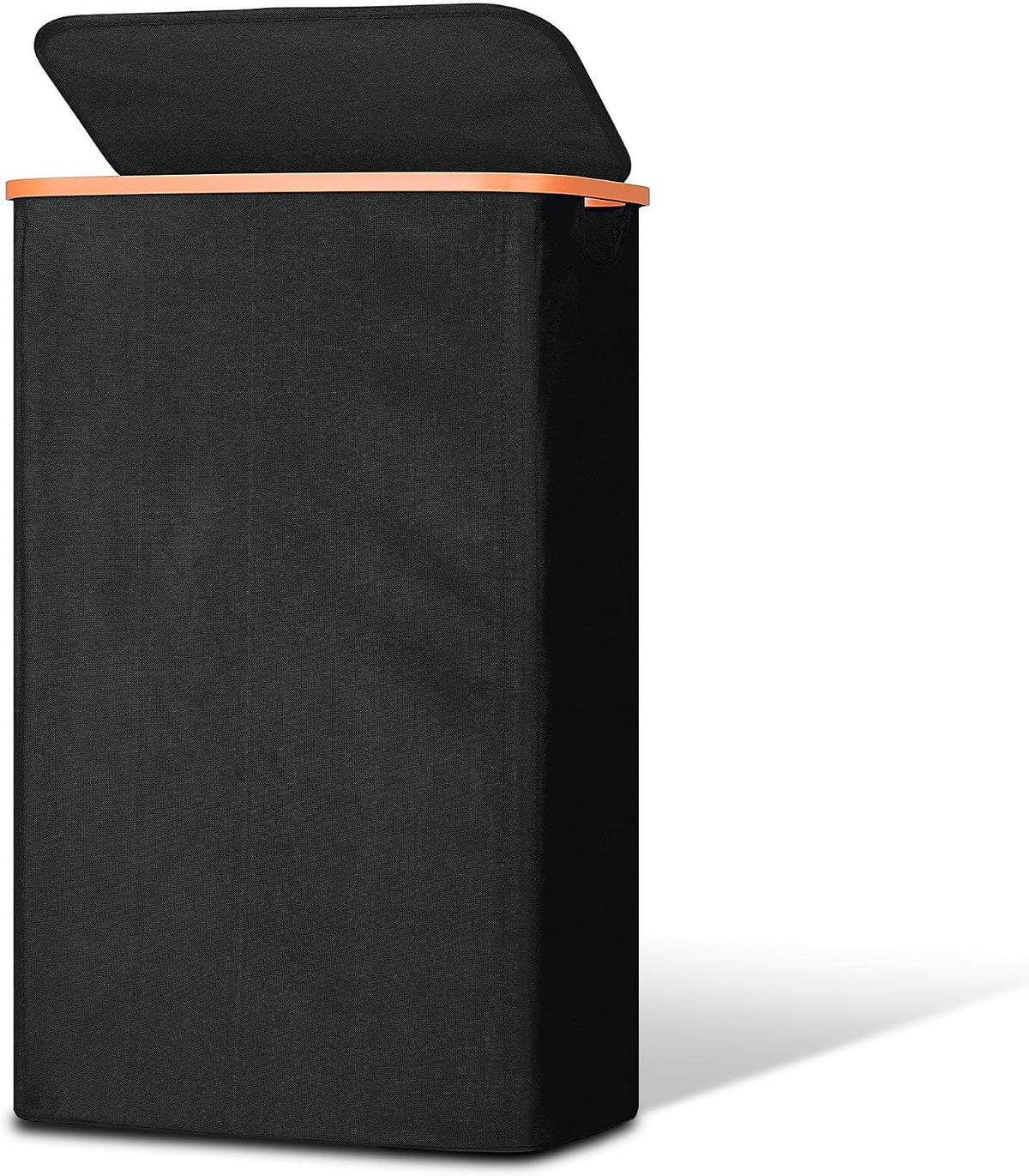 Vincona Slim Laundry Basket with Lid, Narrow Dirty Clothes Hampers for Laundry with Handle, Skinny Laundry Bin for Laundry Room, Dorm, Bedroom and Bathroom, 19.8 Gallon (75L) Black