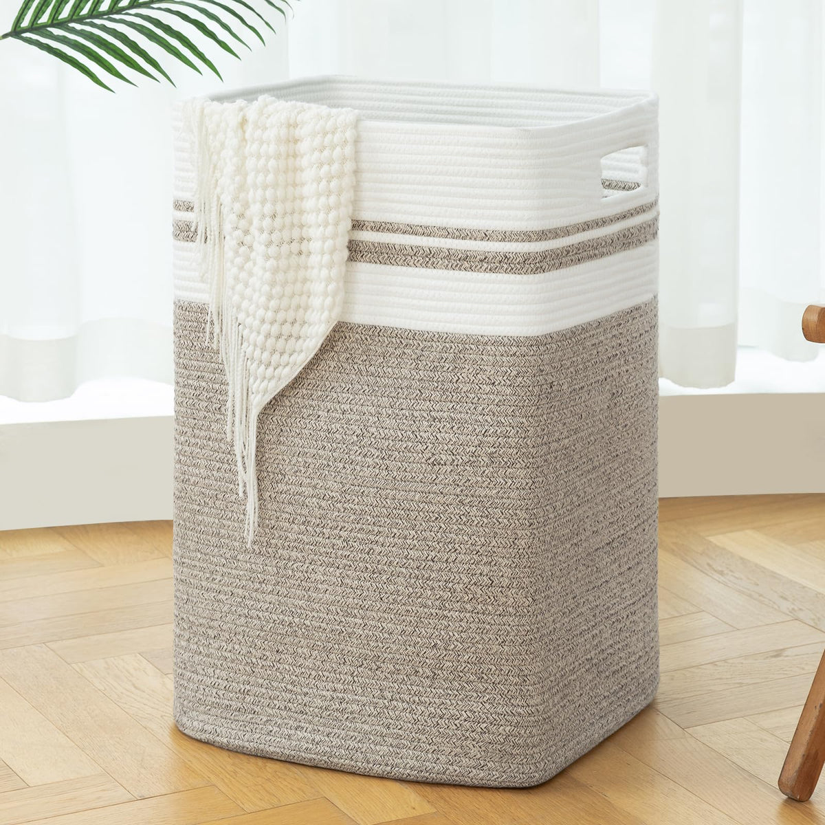 OIAHOMY Laundry Hamper Collapsible Laundry Basket Clothes Organizer Yellow